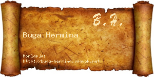 Buga Hermina névjegykártya